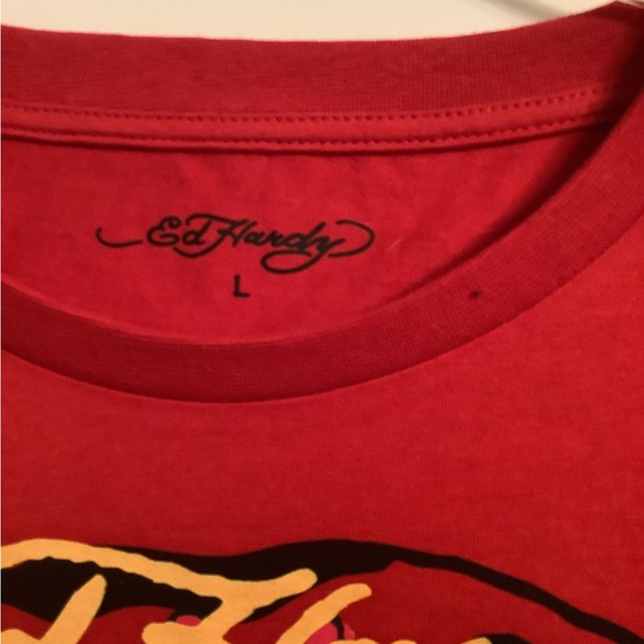 Ed Hardy shirt Sz L - Picture 4 of 6